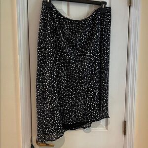 Fashion Bug Black and White Patterned Maxi Skirt